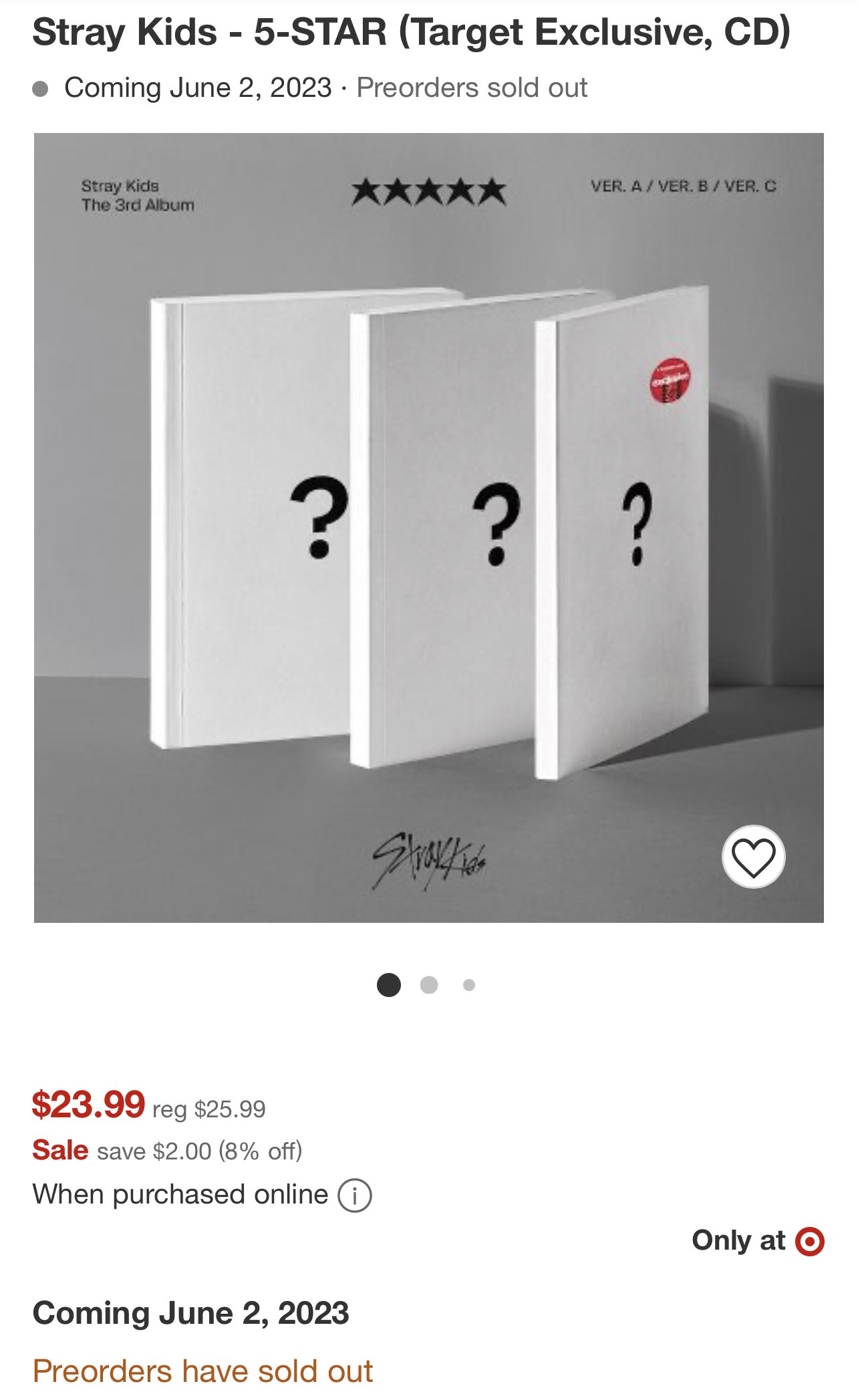 Stray Kids - 5-STAR (Target Exclusive, CD)