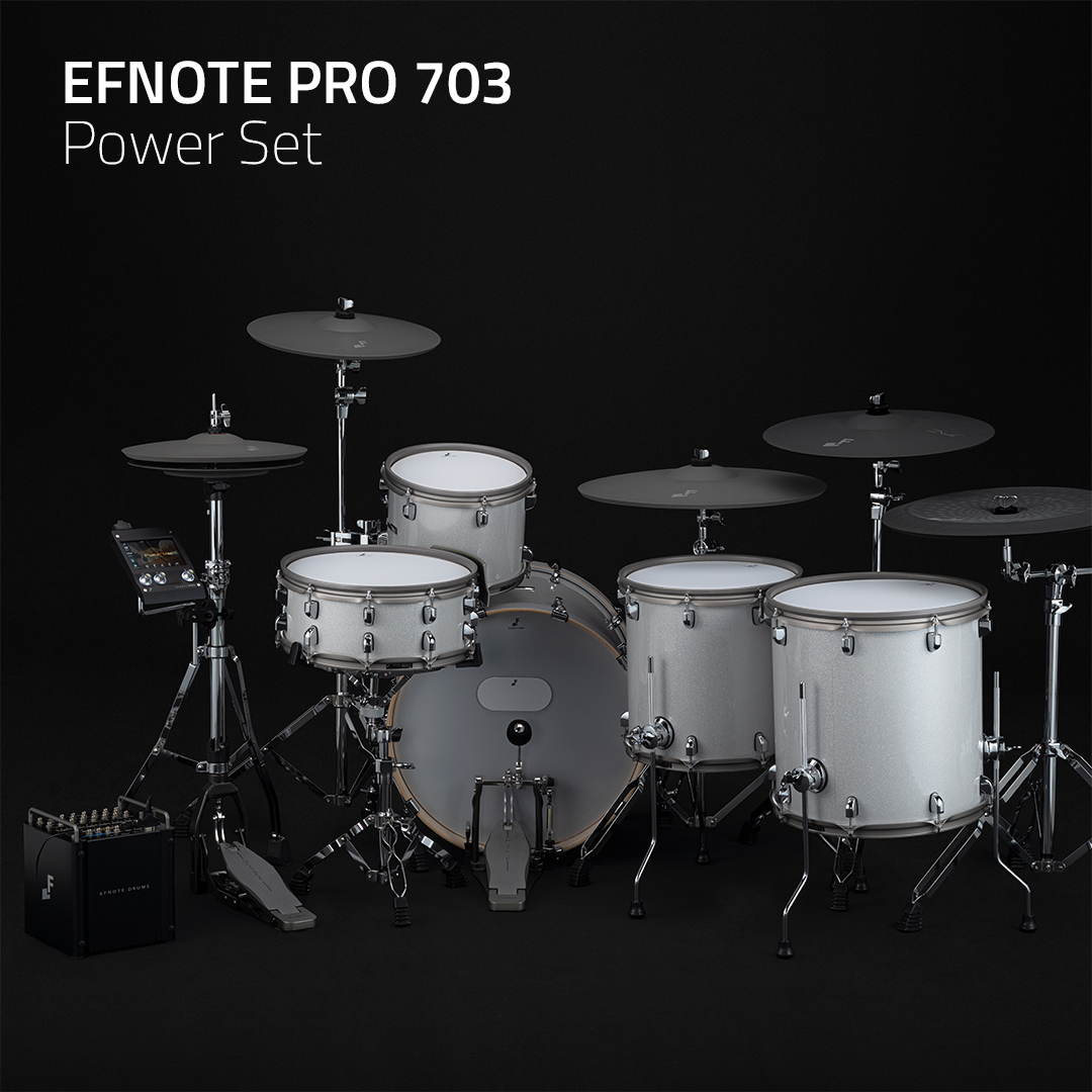 efnoteinc's tweet photo. EFNOTE PRO 703/503 Power Set for rock/metal drummers.
5 shells, 5 cymbals with EFNOTE PRO sound module.
#efnote #efnotepro #stagedrums #studiodrums #prodrums #prodrummer #worshipdrums #worshipdrummer #edrums #edrum #electronicdrums #drumrecording https://t.co/lUxMRNVs9T