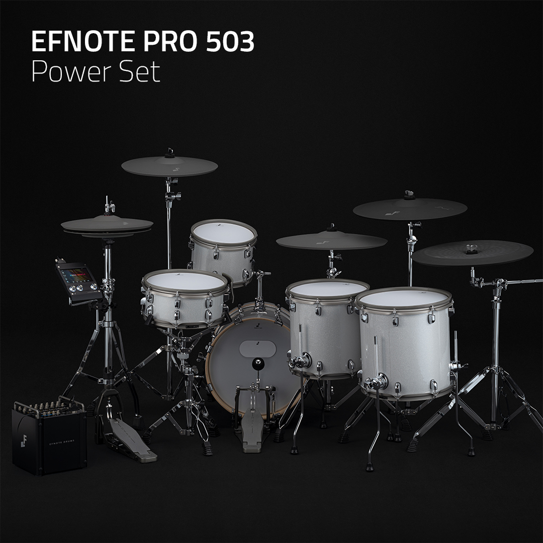 efnoteinc's tweet photo. EFNOTE PRO 703/503 Power Set for rock/metal drummers.
5 shells, 5 cymbals with EFNOTE PRO sound module.
#efnote #efnotepro #stagedrums #studiodrums #prodrums #prodrummer #worshipdrums #worshipdrummer #edrums #edrum #electronicdrums #drumrecording https://t.co/lUxMRNVs9T