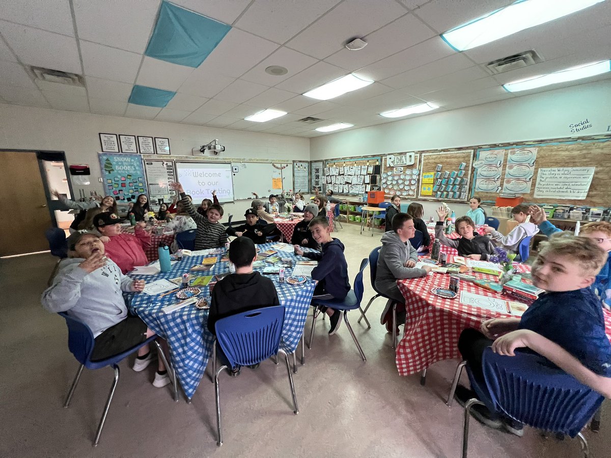 CCAgrade5's tweet photo. Nothing like a good book tasting. The next day - every one of my 31 students were begging for a book they had “tasted”! Best 1.5 hours of the year for me and them! #rvsed @CochraneAcademy https://t.co/RZB5epQTkF