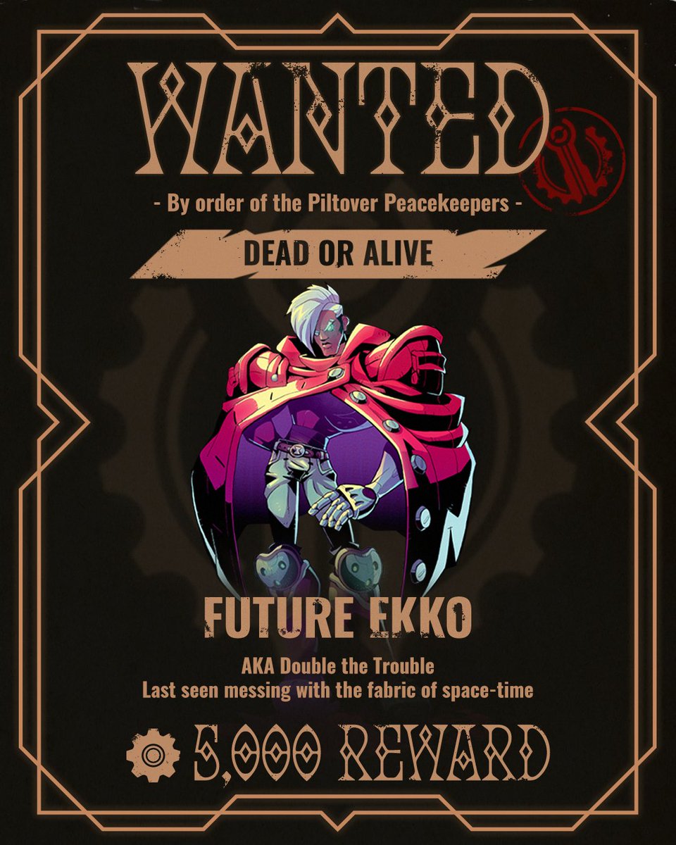 RiotForge's tweet photo. Have you seen this fugitive? Identifiable marks include a robotic right arm and glowing blue eye. https://t.co/tTsfX3ry9S