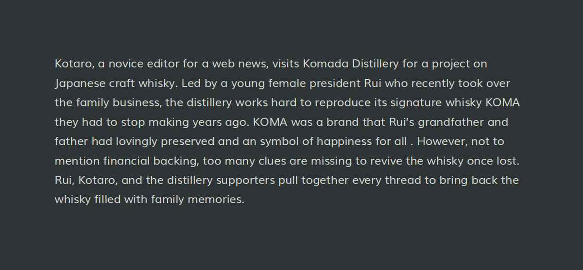 Anime Film 'Komada - A Whisky Family' Set to Release in November 2023 with P.A. Works as Animation Production