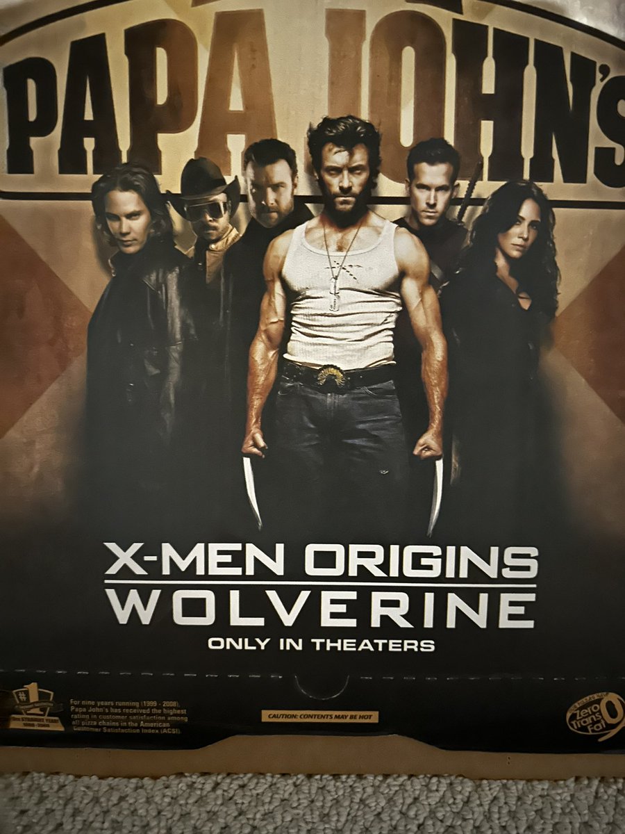 Merlew_23's tweet photo. @VancityReynolds and @RealHughJackman would you guys sign this amazing box art from one of the greatest cinematic masterpieces of all time? I’ve been holding onto this since I was 18 😎 back in my pizza slinging days. https://t.co/pklhKk0Dkz