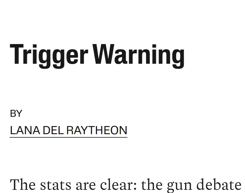 Oliver Bateman Does the Work on Twitter ""How's Lana Del Raytheon