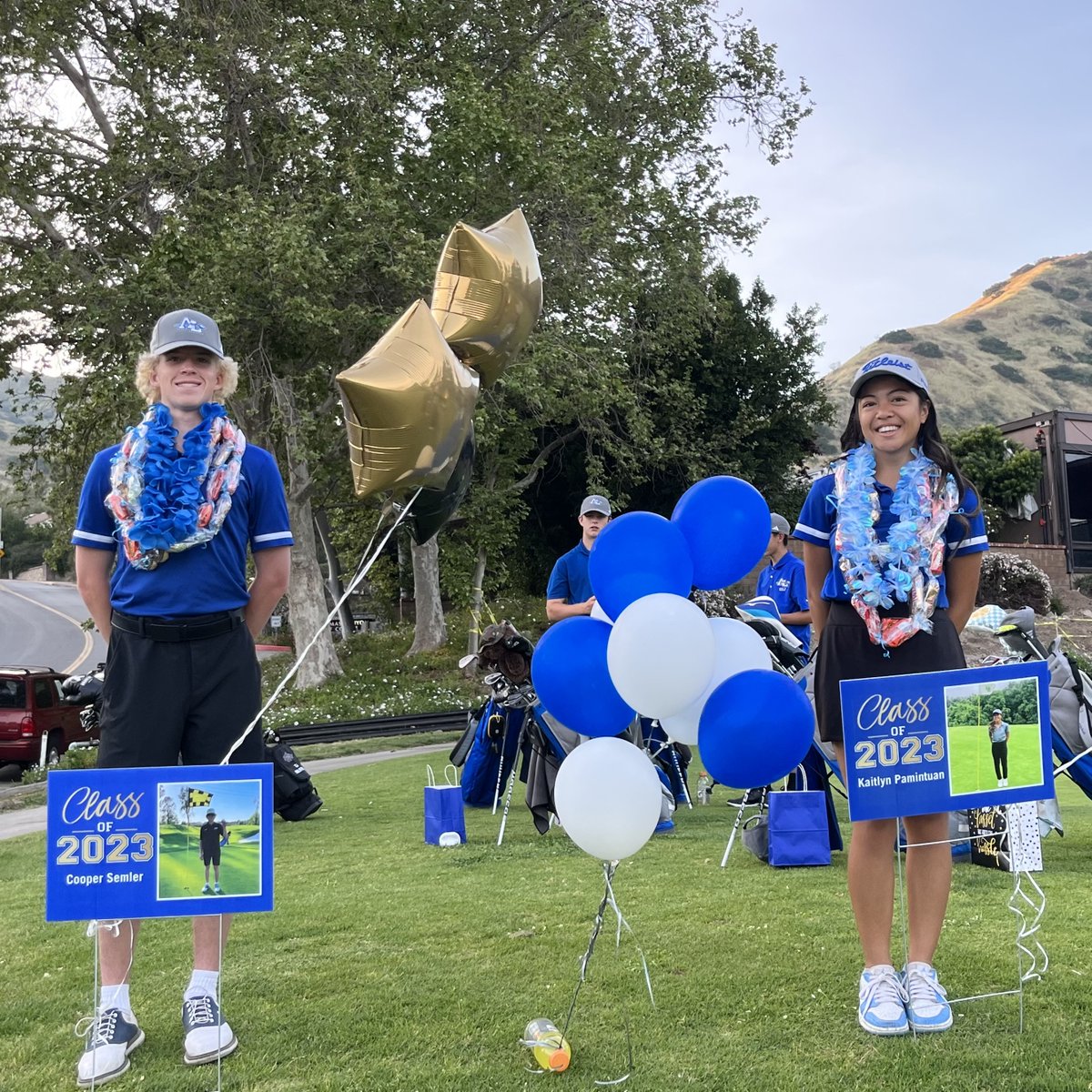 AlhsGolf's tweet photo. Celebrating our Seniors Kaitlyn Pamintuan and Cooper Semler today!! https://t.co/2E9kpfCBxR