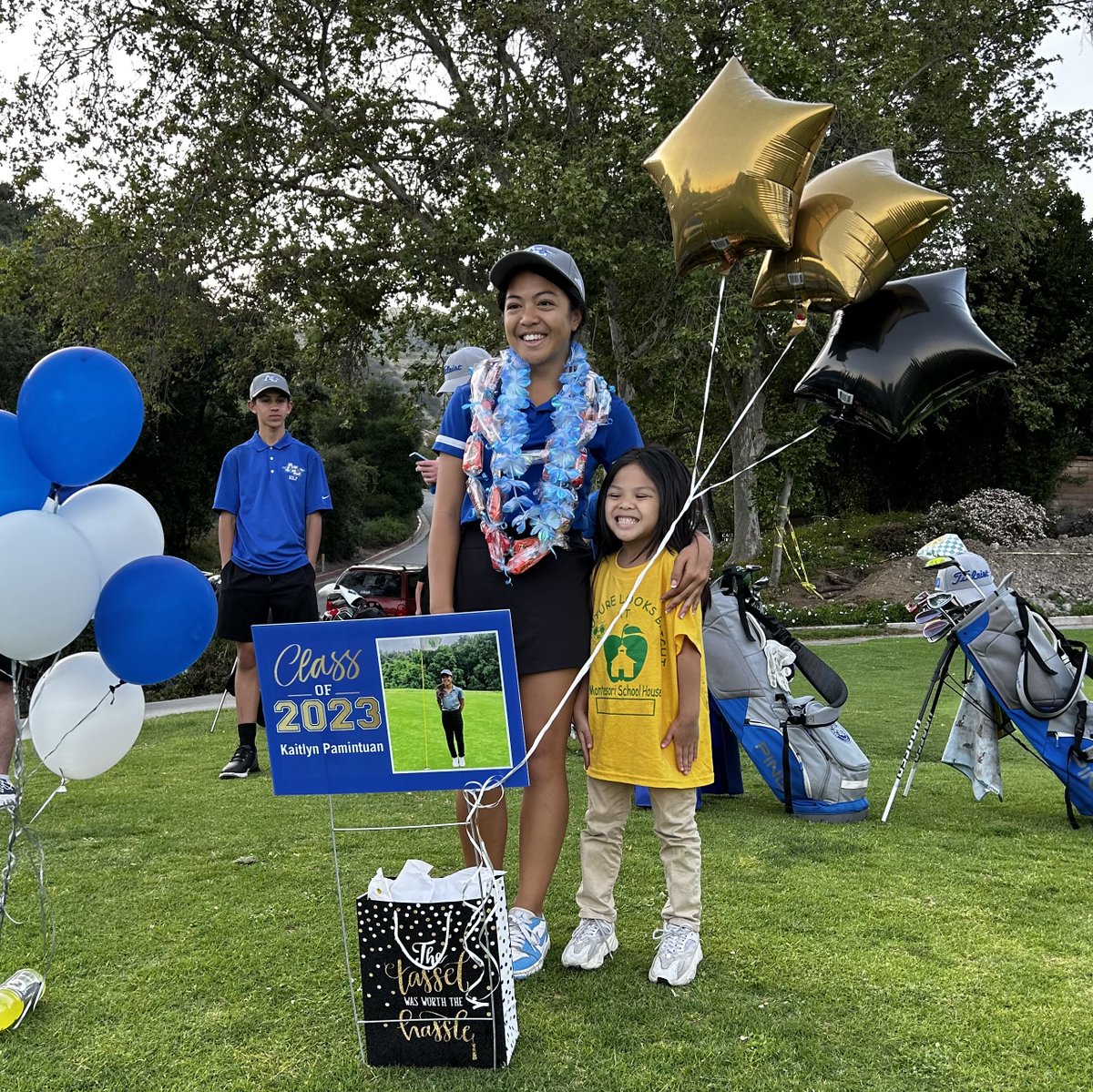 AlhsGolf's tweet photo. Celebrating our Seniors Kaitlyn Pamintuan and Cooper Semler today!! https://t.co/2E9kpfCBxR