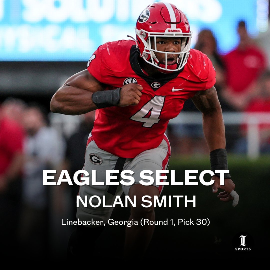 Eagles select LB Nolan Smith with the 30th overall pick