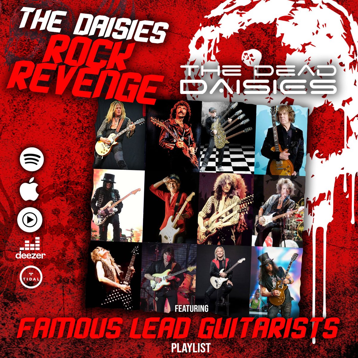 Do you love a lead guitarist?🎸🎸
This weekend we’ve picked some stand out ones for you!🎸🤘
Sooo check out The Daisies Rock Revenge playlist, turn it up & Rock out!🚀⚡
thedeaddaisies.com/daisies-rock-r…

#TheDeadDaisies #TheDaisiesRockRevenge #Guitarists #Playlist