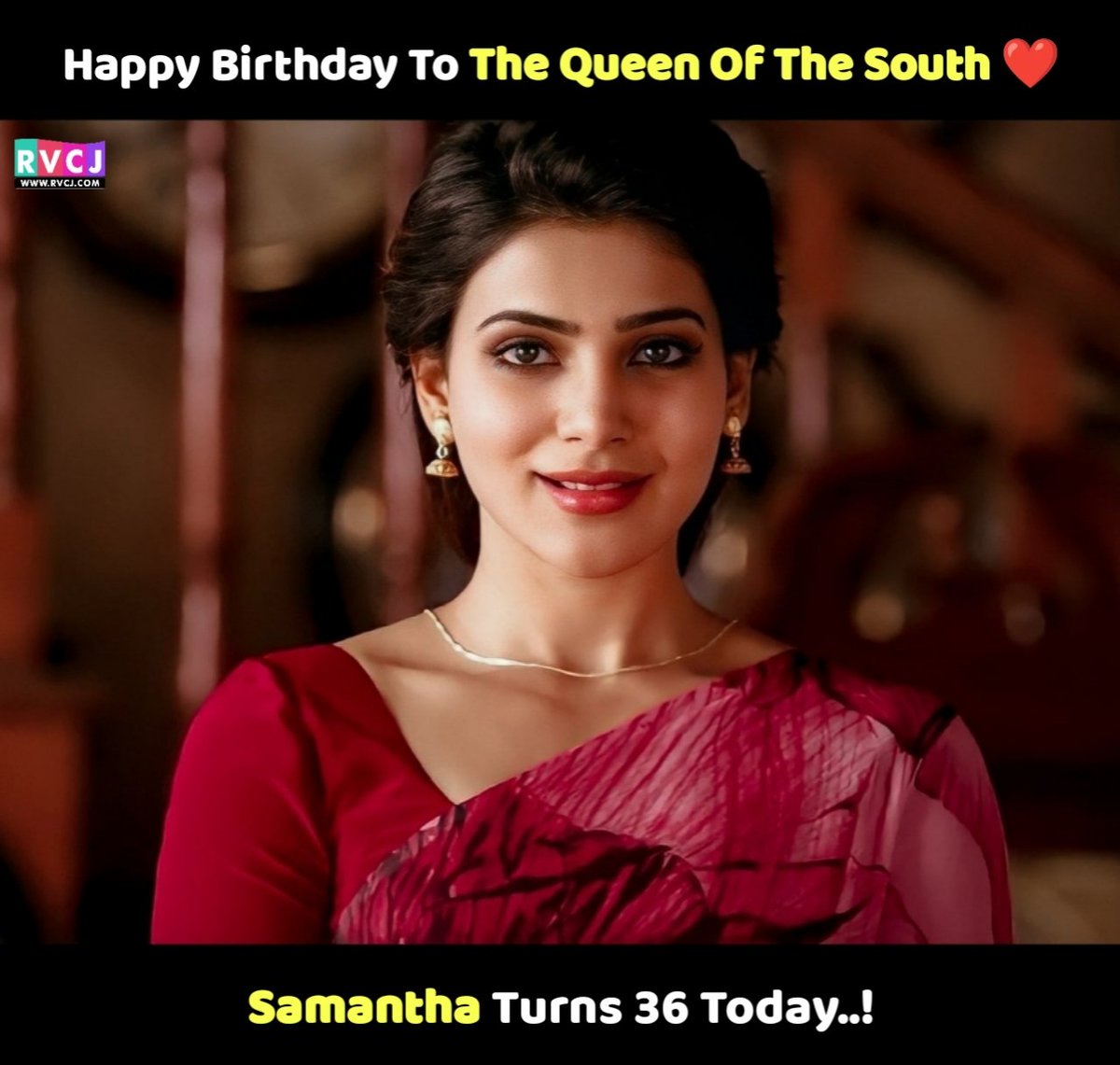 Happy Birthday Sam ❤️
.
#HappyBirthdaySamantha 
.
#Samantha #SamanthaRuthPrabhu #HBDSamantha #RvcjTelugu