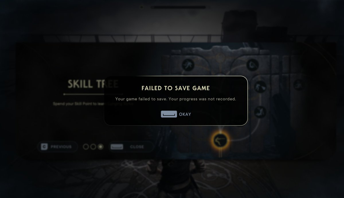 Would love to be playing this new Star Wars, but this  "failed to save game" bug I can't seem to escape.