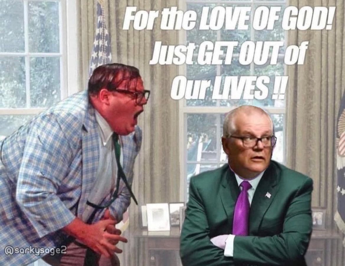 overett_janice's tweet photo. @lesstenny Why do you insist on making my blood pressure rise with images of #ScumMorrison ???
#EnoughIsEnough https://t.co/emCO7affLU