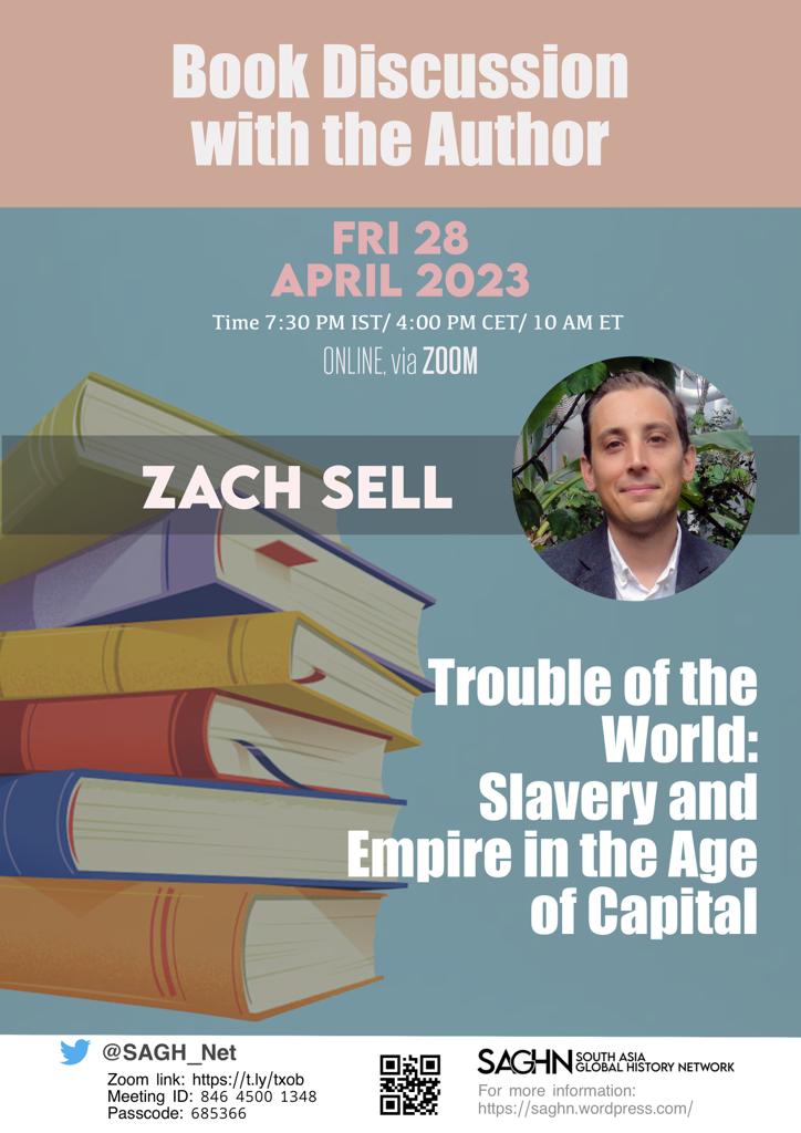 SAGH_Net's tweet photo. Happening today: Book Discussion with @zchsll 
Please join us by 7:30 p.m. IST/4: p.m. CET/ 10 a.m. ET

We hope to see you there! #AcademicTwitter #AcademicChatter https://t.co/Ufk9R1NPP9