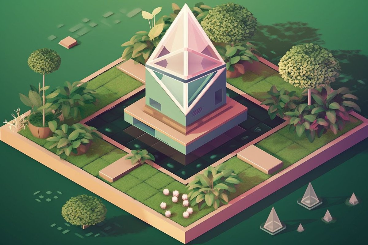 Bankless's tweet photo. 📈 ETH STAKING IS ABOUT TO LEVEL UP 📈

A thread on how 🧵👇

(1/7) https://t.co/Qbu4pOD7GF