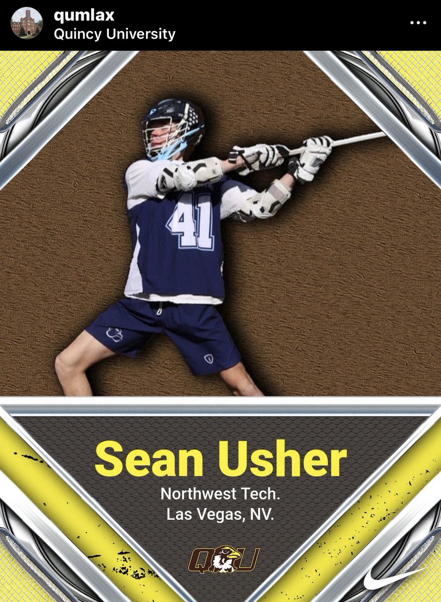 UsherSons's tweet photo. The twins are all set for some college lacrosse at D2 Quincy University https://t.co/k7evOMnO38