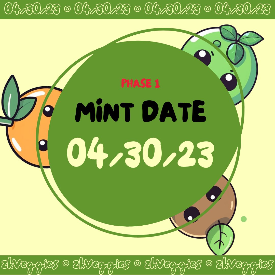 AANC x zkVeggies - 2 days until mint 🕐

We're giving away 5 WL spots 🎁

To enter :
👉Follow <a href="/AANC_Official/">AntiAntiNFTs Club</a> &amp; <a href="/zkVeggies/">zkVeggies🥦</a> 
👉RT + COMMENT this post 

⏰ 24H

#NFT #Giveaway #Zksync
