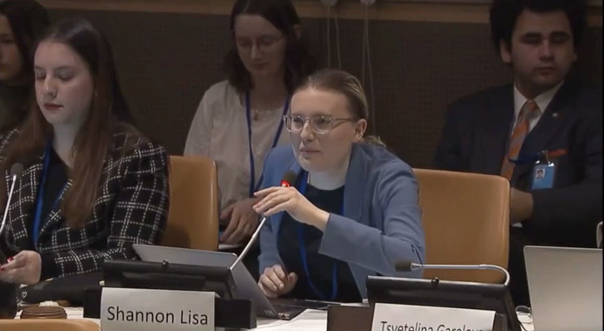 👏🏼 to @aizatruslanova, @IDEACentralAsia Exec Director, for an imp speech at #ECOSOC Youth Forum’s session on Addressing Growing Political Divisiveness & Backsliding on #HumanRights. She emphasized need to match zest of youth to solve dev issues w greater space for participation⤵️