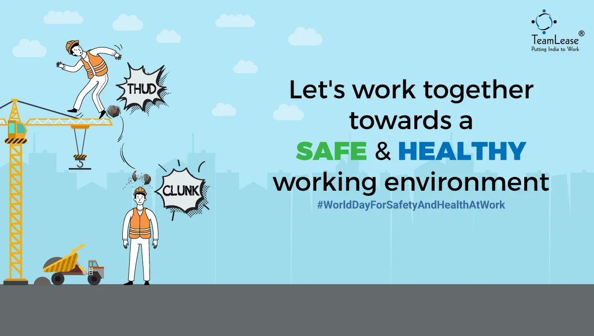 The #WorldDayforSafetyandHealthatWork is a reminder of the importance of preventing occupational hazards in the workplace.

Let’s strive together to create a safe and healthy work environment.

#SafeAndHealthyWork #WorkplaceSafety #HealthandSafetyAtWork