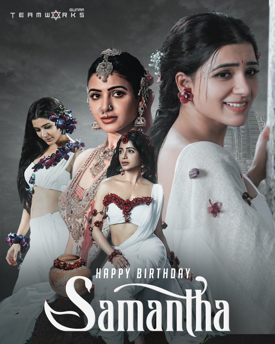 To a wonderful actress and an even more wonderful person. Here’s wishing our dearest @Samanthaprabhu2 a very Happy Birthday 🤍💫 #HappyBirthdaySamantha