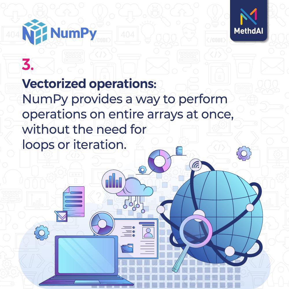 A Python library used for numerical computing, scientific computing, and data analysis!

Equip yourself with this AI Skill today: methdai.com

#numpy #skillofthemonth #numericalpython #aiskillofthemonth #aiskill #aiknowledge #scientificcomputing #dataanalysis