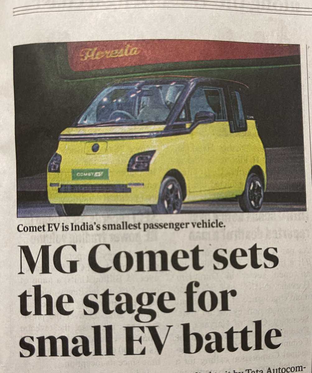 iSamarthGupta's tweet image. Small car development all this while was conveniently ignored by many auto incumbents in India &amp;amp; this move by @MGMotorIn has the potential for the industry to take this category more seriously.Let’s not forget the success of Wuling Hongguang mini EV in China #MGCometEV #mgmotors