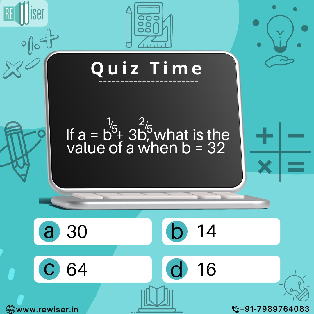 _ReWiser's tweet photo. Practice is the only solution to mastering mathematical concepts.

We are back with yet another #SAT #Math exercise for your brain to put your learning to the test.

Answer this question to find out how prepared you’re for the SAT.

👉https://t.co/vC1tBSwgvb

#rewiser #satprep https://t.co/4ZmCqmXHMA