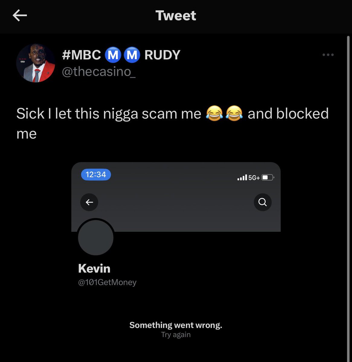 1Viptae's tweet photo. LMAO I just deactivated that other twitter but, yes. Indeed i did scam him 😂 #FinesseGod #ScamGoat #Scam101 https://t.co/Kmelb3ZwWq