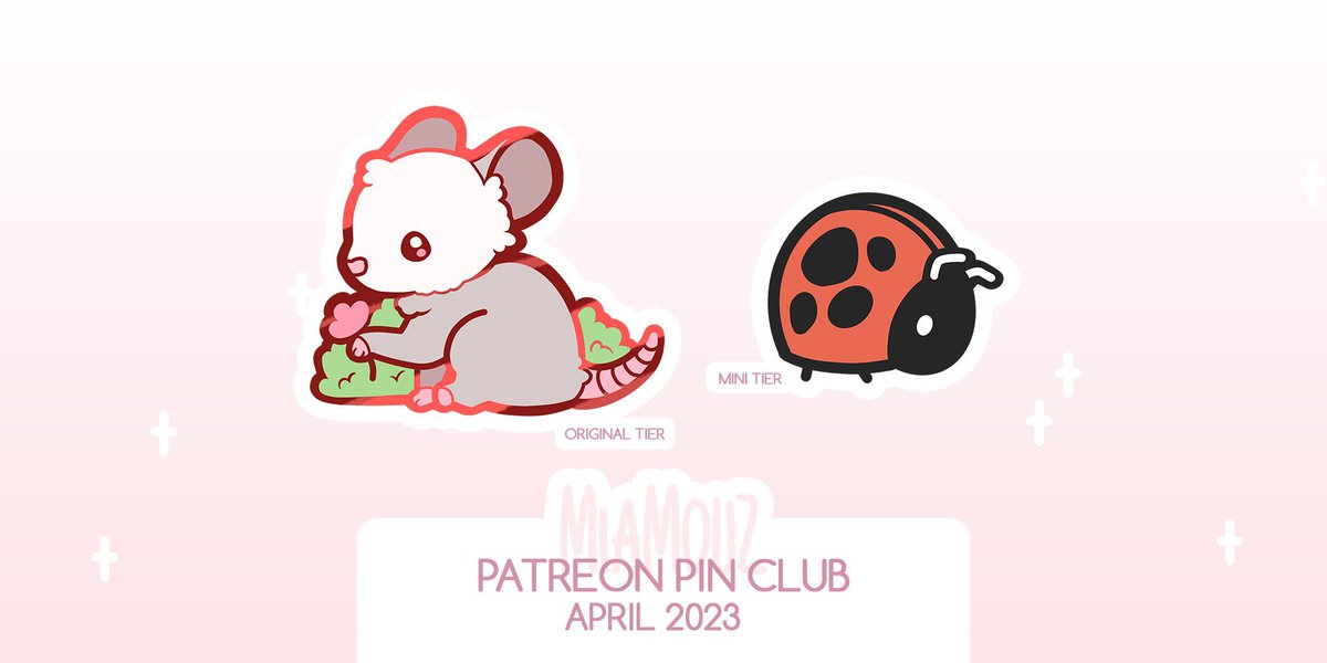 Miamouz's tweet image. Außerdem der ganz kurze Reminder, dass ihr nur noch bis Ende April habt, falls ihr euch einen Pin oder Magneten mit süßem Opossum oder Marienkäfer zu sichern.

Link zum Pin &amp;amp; Magnet Club ⤵️