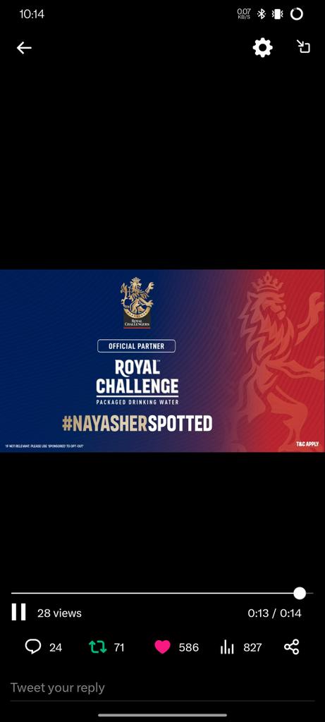 #NayaSherSpotted
#NayaSher #ChooseBold #RoyalChallengeChooseBold
@imVkohli 
🔥🔥