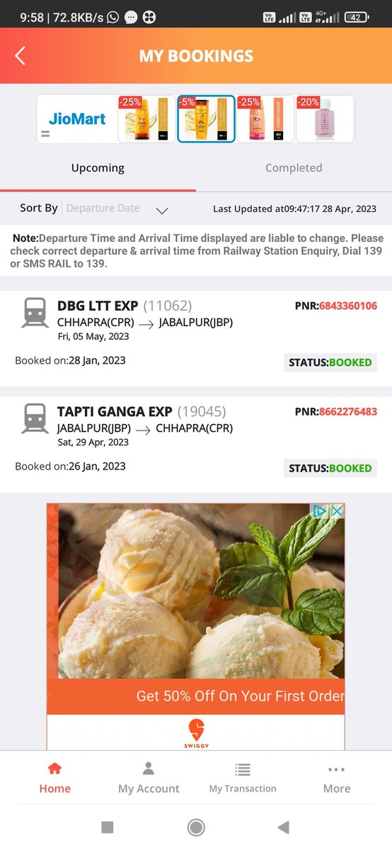 Sagarcpr's tweet photo. @AshwiniVaishnaw @RailMinIndia @PMOIndia @RailwaySeva श्रीमान ट्रेन no  19045 में pnr no 8662276483, 29.04.23 के लिए 26.01 को ही irctc से 5 टिकट बुक किया जिसमे वेटिंग 2 से 6 मिला  महोदय आज तक एक भी वेटिंग आगे नहीं हुआ आम आदमी सफर कैसे करें https://t.co/2vyYzxeAEi