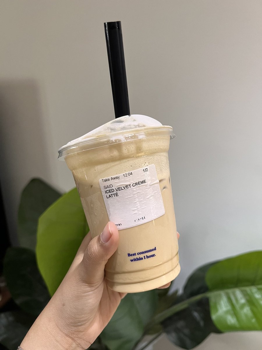 Belle 🎀 Kayman on Twitter "Ok betul… sedap iced velvet creme latte ni!"