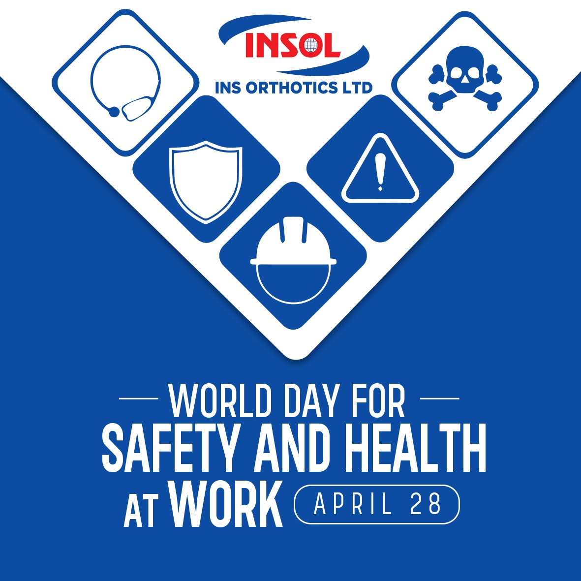April 28th is #WorldDayForSafetyAndHealthAtWork. Let's raise awareness about workplace safety, prevent accidents & diseases, and create safe environments for all employees. #WorkplaceSafety #HealthAtWork #worlddayforsafetyandhealthatwork