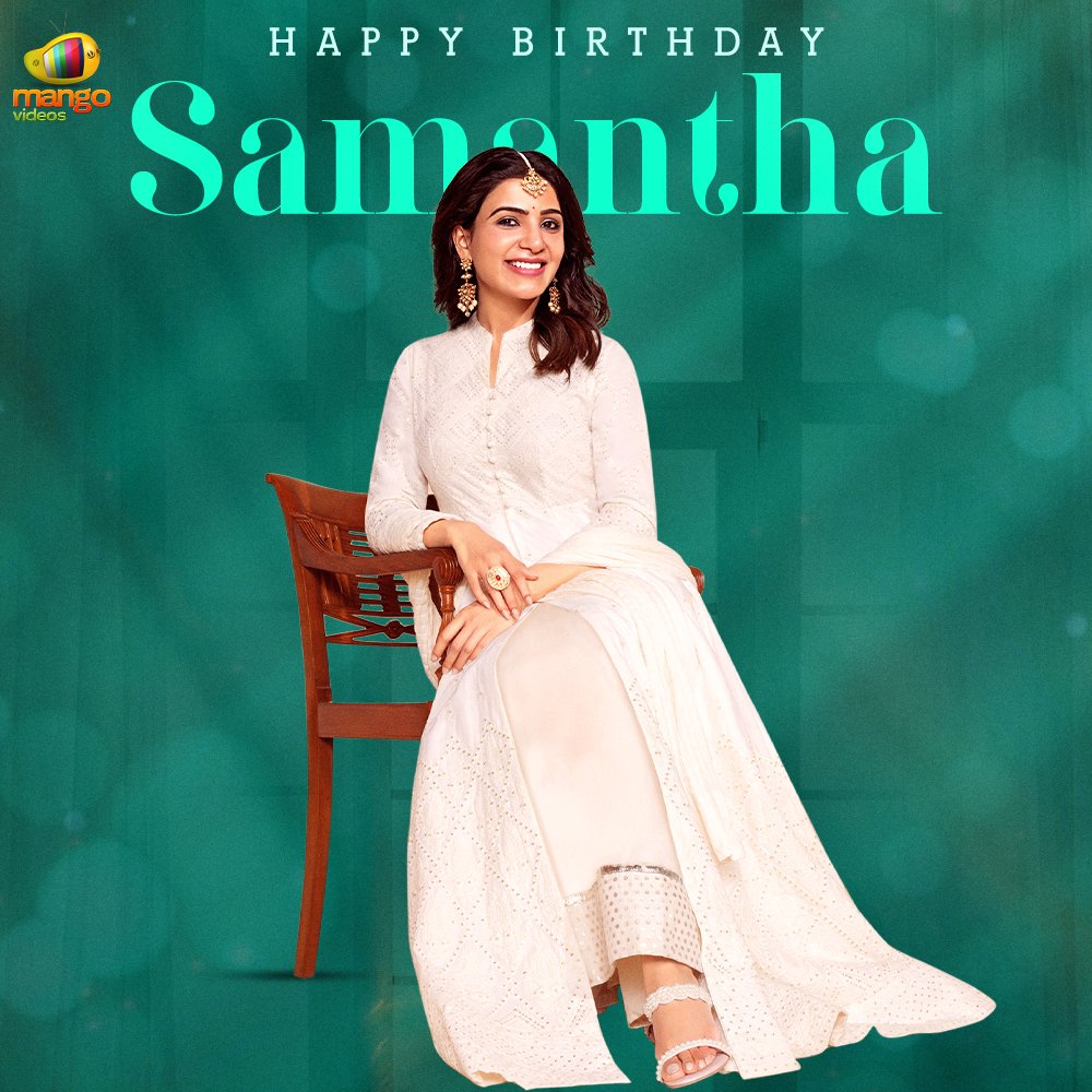 Wishing the 'Queen of Million Hearts' Gorgeous Actress @Samanthaprabhu2 ❤️ a very Happy Birthday 🎂 🎉🎊

Wishing you all success and happiness always 💫

#SamanthaRuthPrabhu #Samantha #SamanthaPrabhu #HBDSamantha #HappyBirthdaySamantha #MangoVideos