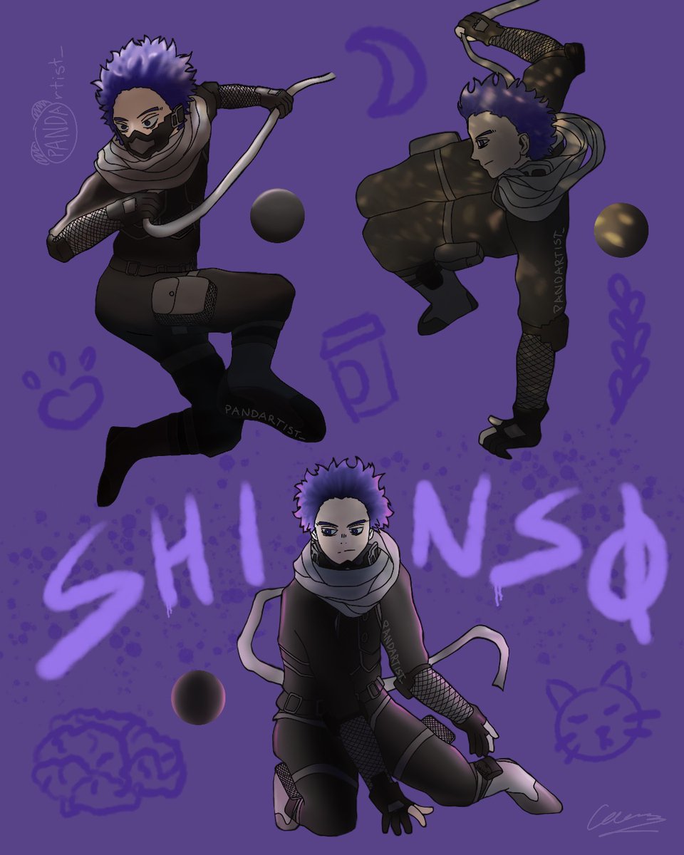 panda31036765's tweet photo. Honestly, forgot i had a twitter, welp, here’s some lighting practice on my boy shinso https://t.co/RBvcAt0B7O