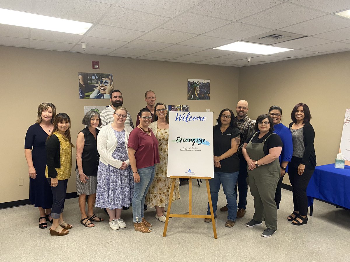 PimaSchoolSup's tweet photo. Energize Year One wrapped up a year of connecting and learning. Thank you to @kathyhoffman_az for joining virtually to share her story and inspire our special education leaders! #EDvance #EnergizeYearOne #pcssprograms @thesuperteacher https://t.co/OHb5WYmq7i