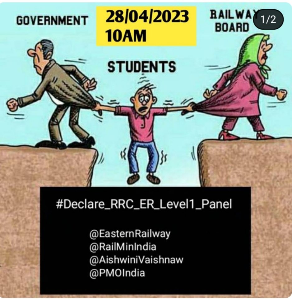 Rakeshverma7050's tweet photo. #Declare_RRC_ER_Level1_Panel
#Declare_RRC_ER_Level1_Panel
@EasternRailway 
@AshwiniVaishnaw 
@RailMinIndia 
@PMOIndia 
@narendramodi 
@abplive 
@aajtak https://t.co/EQhoBwDVpE