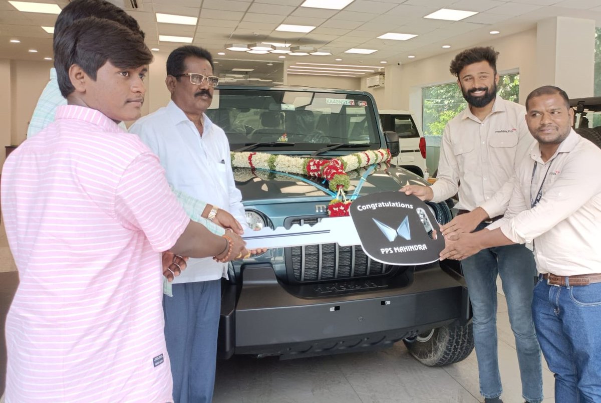 ppsmahindra's tweet photo. Congratulations and welcome to Mahindra Family, Thanks for choosing PPS Motors to purchase your Dream Car, Wish you a happy and safe Drive.
With Best Regards Team Mahindra PPS Motors Koramangala Branch.
#mahindra #ppsmahindrakarnataka #ppsmahindrabengaluru #PPSMotors https://t.co/CpDuKTS7d8