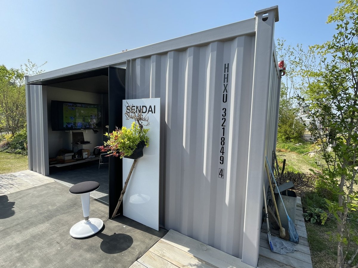 rjcontainer2017's tweet photo. 仙台花博PJ
20ftコンテナ1台と10ftコンテナ2台を使いました。 https://t.co/p8ouqY23Kt