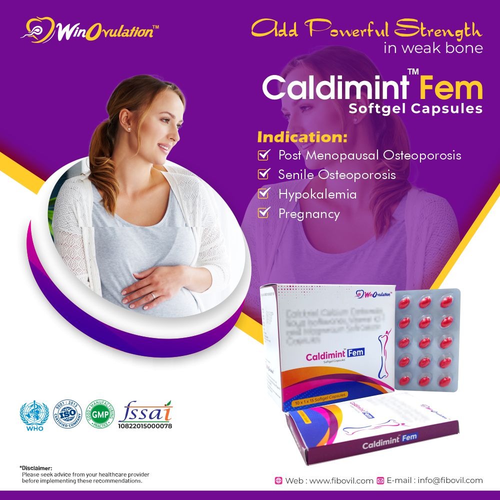 fibovil_p's tweet photo. Take your bone health to the next level with Caldimint Fem Softgel Capsules - it is perfect for post-menopausal osteoporosis, senile osteoporosis, hypokalemia, and even pregnancy!💪

Contact Us:
📞8708402647, 7015180679

#winovulation #softgelcapsules #energy #health #healthybody https://t.co/bajSUwZzwl