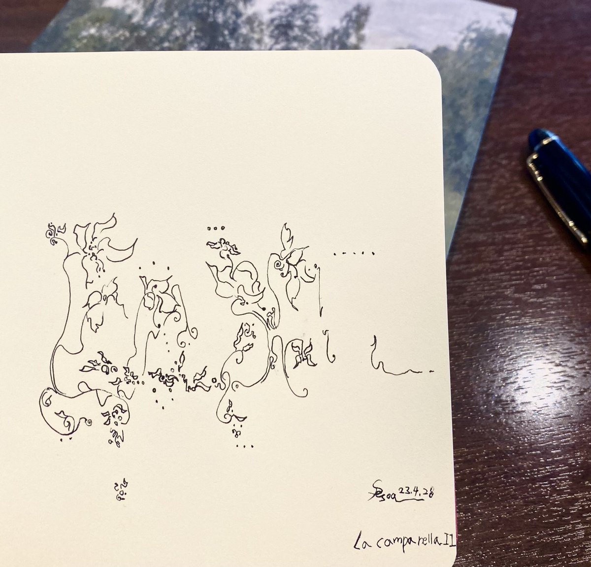 Daily drawing  28 April

[ La campanella ]

#dailydrawing #sketches #lineart #Abstract #abstractartflowers #doodleart #illust #lacampanella #dailysketch #paint #drawingoftheday