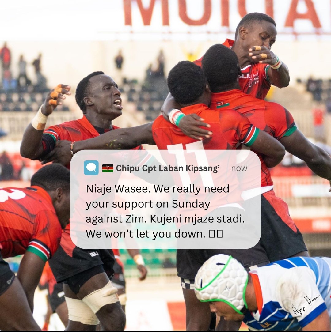 #KenyavsZimbabwe 
Let us come out and support our boys this Sunday for the #U20BarthesTrophy finals at Nyayo National Stadium.