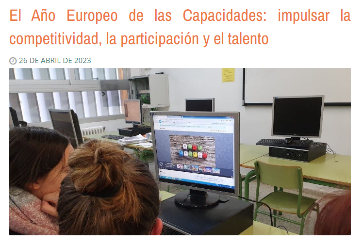 Os presento un artículo que <a href="/ticenelies/">Isidoro Cayuela</a>, Ainhoa Domínguez y <a href="/mvila236/">Maribel Vila</a> junto a un servidor, <a href="/javiramossancha/">Javier Ramos Sancha</a>, hemos publicado en el portal <a href="/eTwinning_es/">eTwinning España</a> "Impulsar la competitividad, la participación y el talento son clave para el desarrollo del alumnado." etwinning.es/es/el-ano-euro…