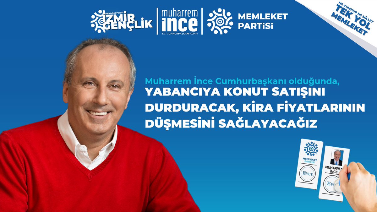 mpizmirgenclik's tweet photo. Yapacağımız ilk işlerden biri, derhal yabancıya konut satışını durdurmak. Ülkemizde yabancılara konut satışı yüzünden başta kıyı bölgeleri olmak üzere kira fiyatlarında yüksek artışlar mevcut. Kira fiyatlarını düşürmenin ilk adımı yabancıya konut satışlarını durdurmak olacaktır. https://t.co/Hjc18te8ls