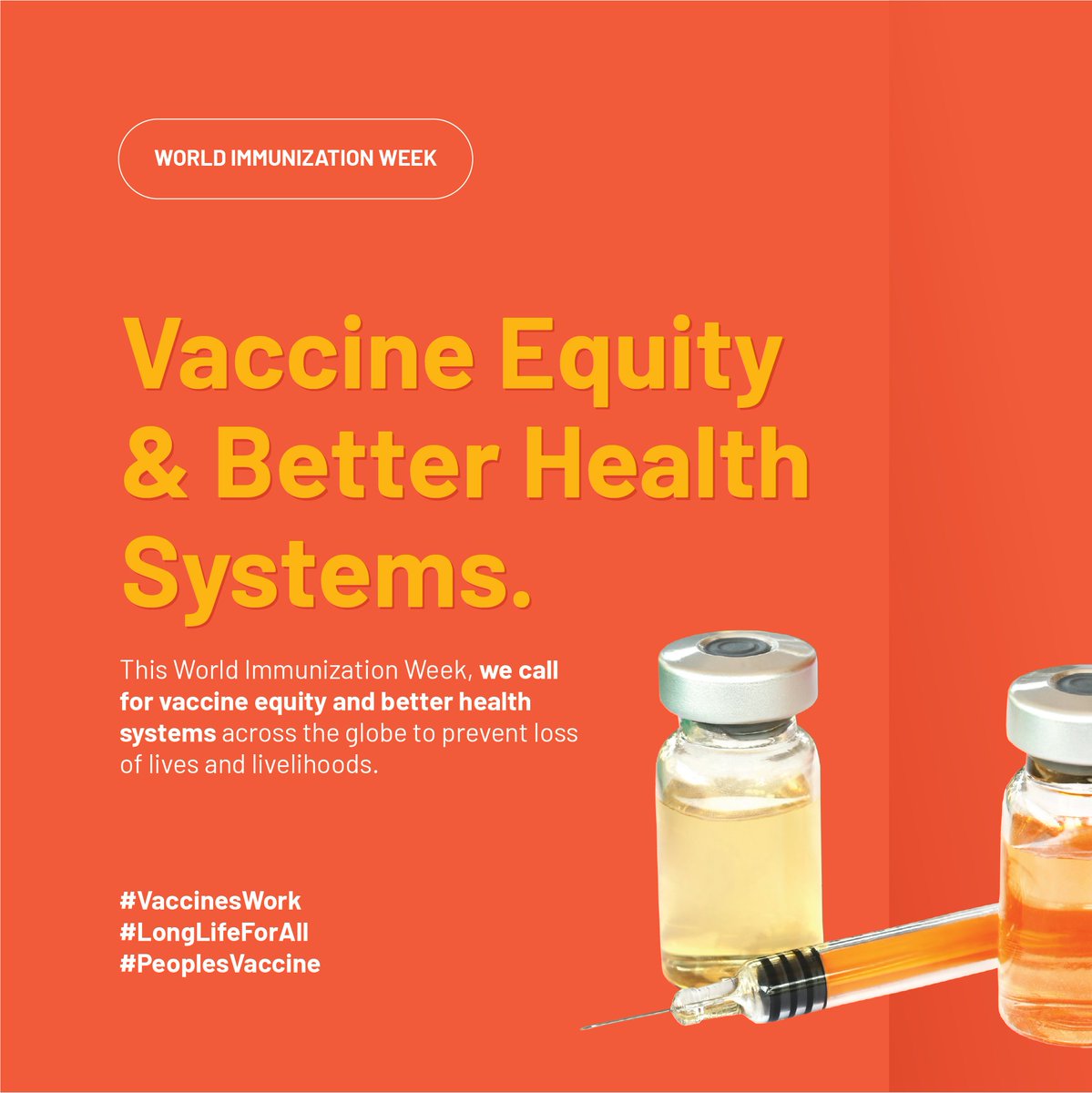 CastoutSlavery's tweet photo. We call on governments and global leaders to ensure vaccine equity and better health systems across nations to prevent loss of lives and livelihoods.
#PeoplesVaccine #VaccinesWork #LongLifeForAl https://t.co/3ucCIxEIAr
