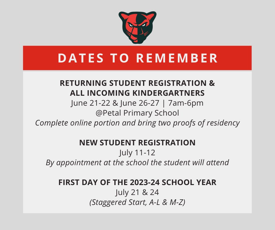 Mark your calendar for these important dates! More info coming soon regarding the online portion in ActiveParent. If you have any questions, please contact your student’s school.