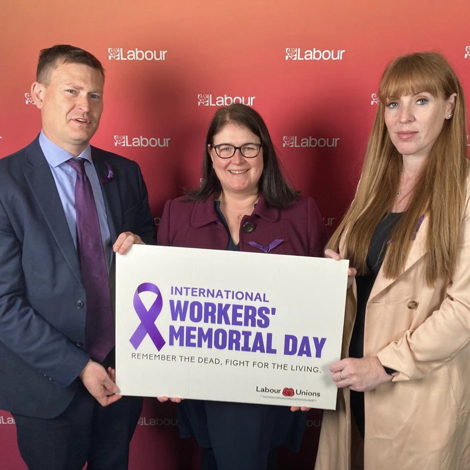 Today we remember those who have died due to accidents, injuries or illnesses caused by work.

Labour will overhaul the enforcement regime to foster healthy and safe working environments for all.

Remember the dead. Fight for the living.
#IWMD #IWMD23