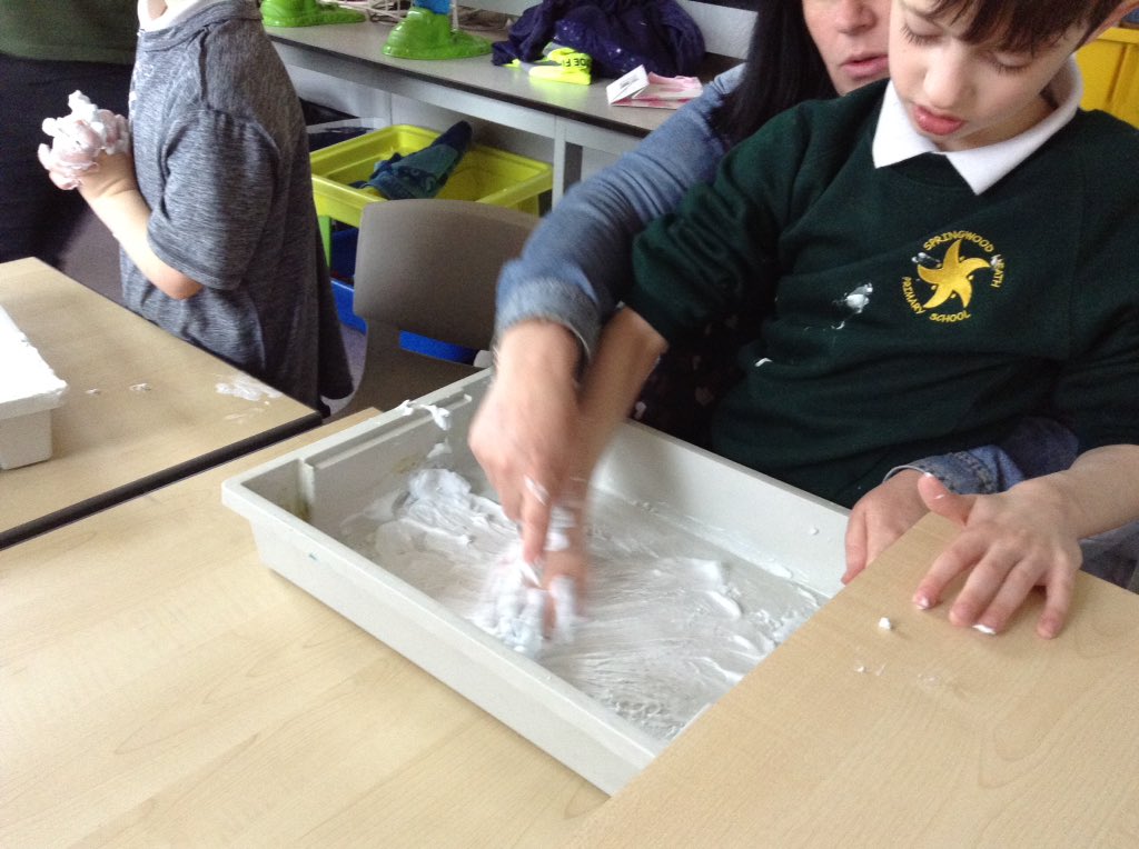 Number formation and recognition fun with shaving foam! 😄#swhmaths