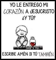 Gracias Padre Santo, por aceptarme tal como soy, y limpiar mi corazón.
Gracias porque me distes salvación..
Amén, amén..
