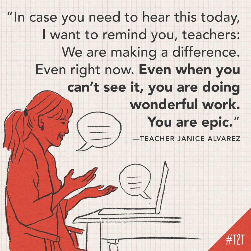 teacher2teacher's tweet photo. Even if you feel like your work is invisible, you're making a difference for your Ss. 

(Inspiration via T @TeachAlvarez) #TeacherPD #InstantPD https://t.co/nuz3XwNaoa