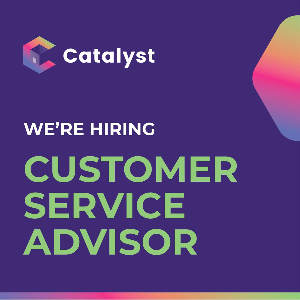 📢We’re Hiring!
Catalyst is growing and we’re looking for fantastic people to join our team.

Check out our vacancies: catalystservicesuk.com/careers-at-cat…

@OldhamCouncil #jobs #vacancies #oldhamjobs #hiringnow #recruiting #jobsearch #northwestjobs #insurancejobs