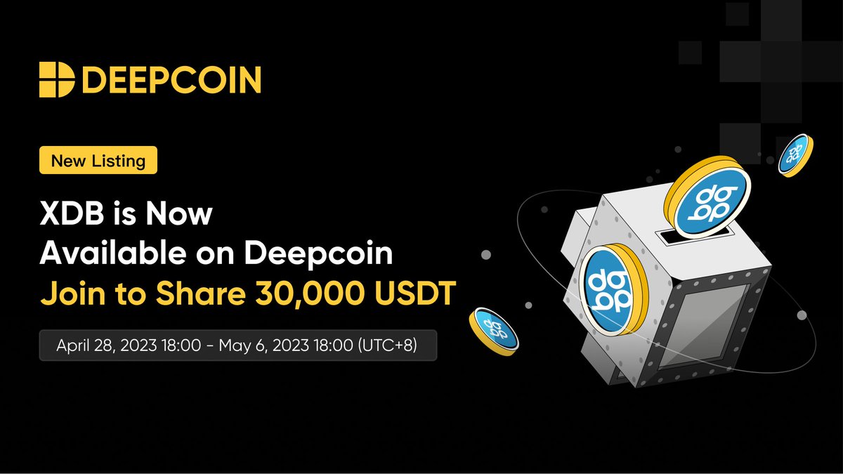 🎉The $XDB trading #campaign is LIVE now  

🏆30,000 USDT
⏲️12:00, April 28-12:00, May 6 (CET)

2 activities included, deposit &amp; trade to win the rewards!🙌

 Event details: 
link.medium.com/6ptfkpUAmzb

<a href="/DigitalBitsOrg/">DigitalBitsOrg</a>  #XDB #Airdrop #BullMarket